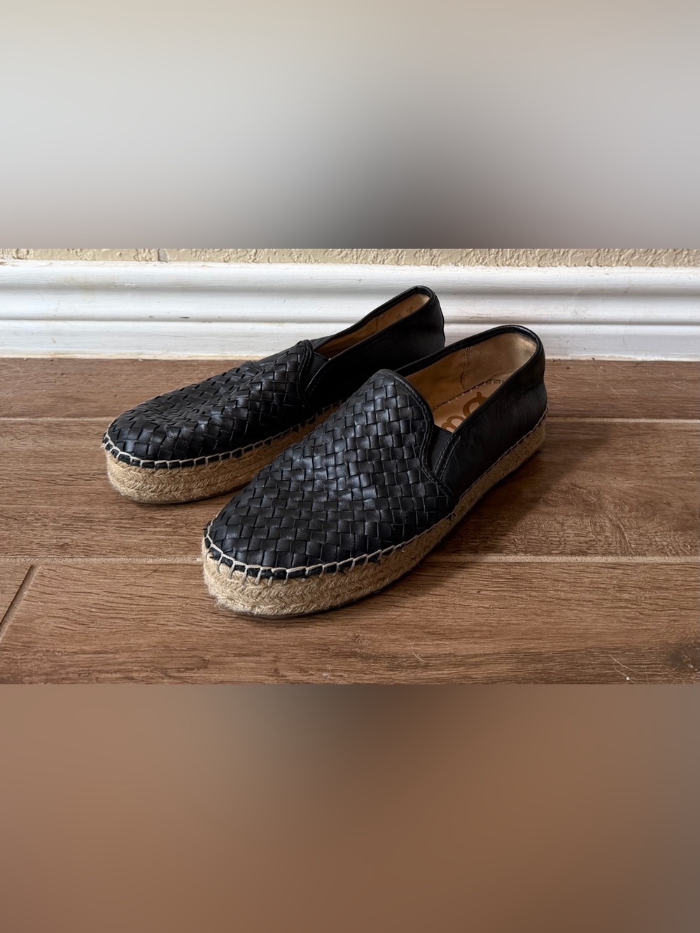 Sam Edelman Women's Size 10M
Catherine Woven Black Leather
Espadrilles
